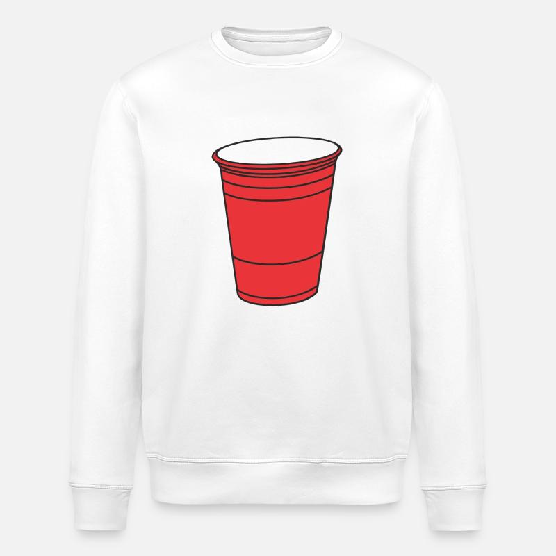 Roter College Becher - Stanley/Stella Unisex Bio-Sweatshirt ROLLER - Weiß