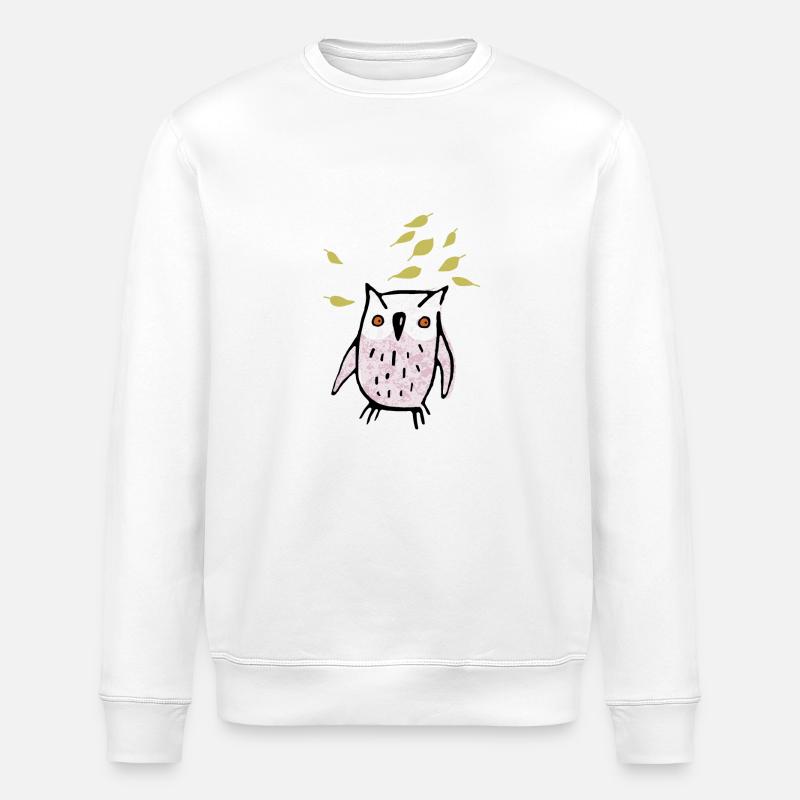 Eule - Stanley/Stella Unisex Bio-Sweatshirt ROLLER - Weiß