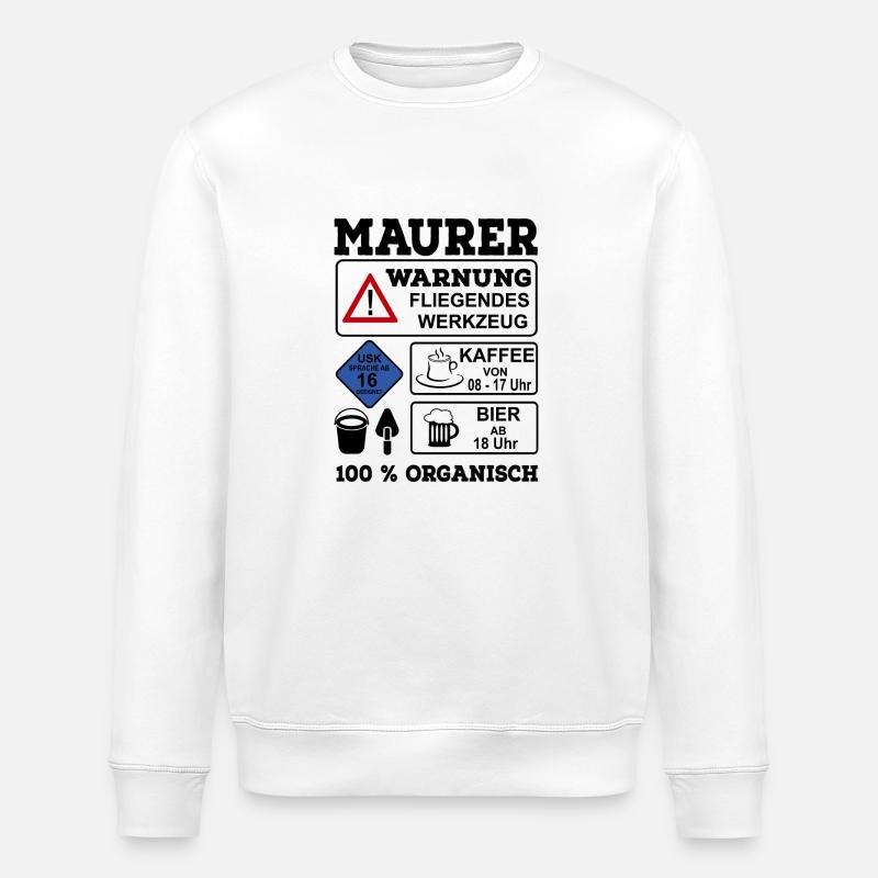 Maurer - Sweat bio ROLLER Stanley/Stella Unisexe - blanc