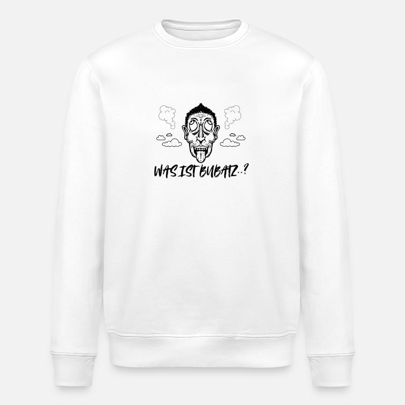 Was ist Bubatz? - Stanley/Stella Unisex Bio-Sweatshirt ROLLER - Weiß