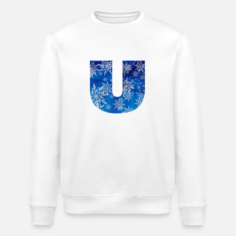 blaues winter u - Stanley/Stella Unisex Bio-Sweatshirt ROLLER - Weiß
