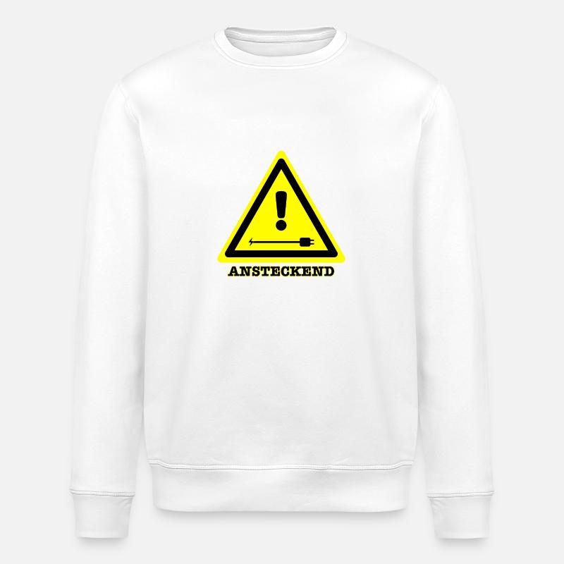 Ansteckend joke (DE) - Stanley/Stella Unisex Bio-Sweatshirt ROLLER - Weiß
