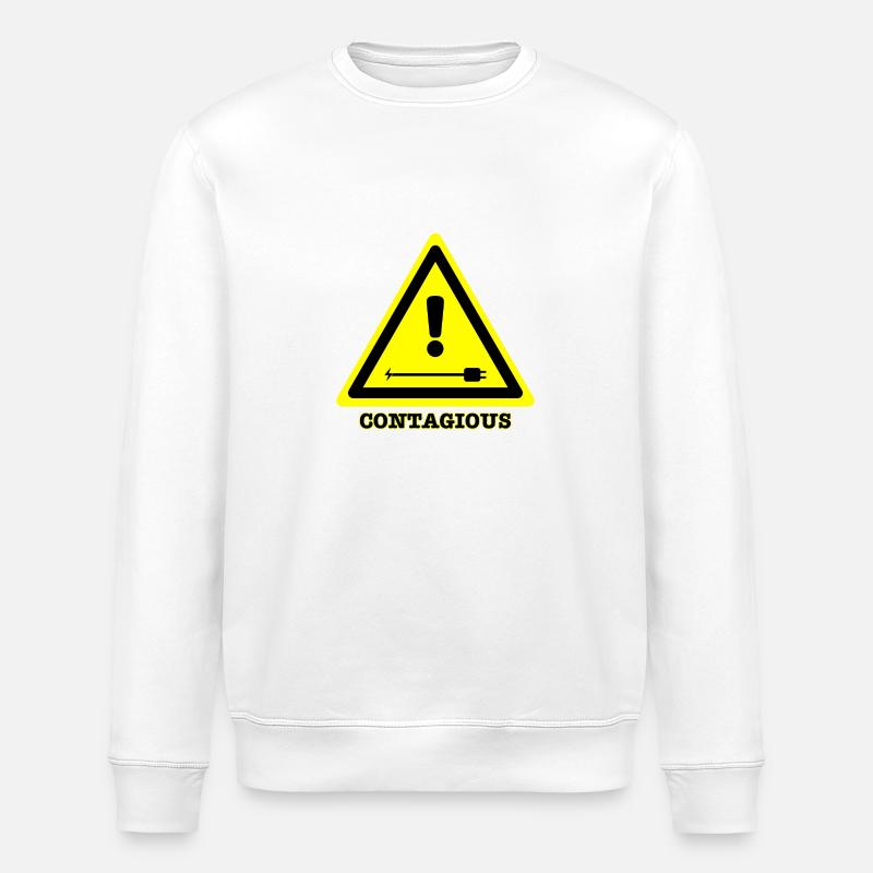 Ansteckend joke (EN) - Stanley/Stella Unisex Bio-Sweatshirt ROLLER - Weiß