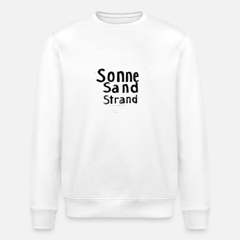 Sonne Sand Strand - Stanley/Stella Unisex Bio-Sweatshirt ROLLER - Weiß