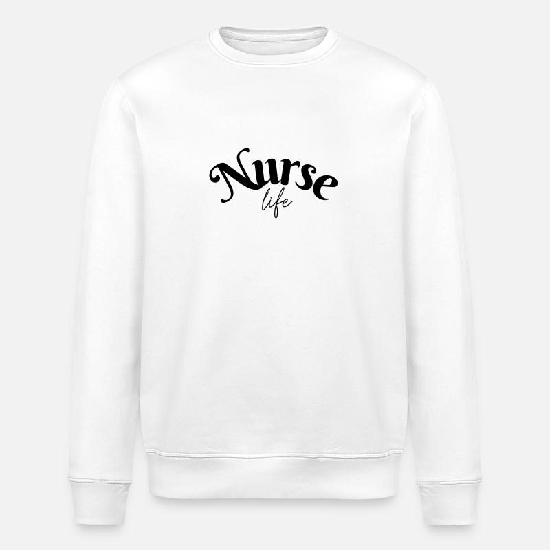 Nurse Life Geschenkidee - Stanley/Stella Unisex Bio-Sweatshirt ROLLER - Weiß