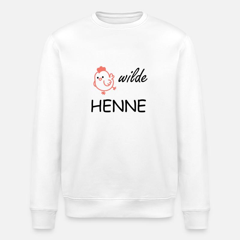 wilde Henne - Stanley/Stella Unisex Bio-Sweatshirt ROLLER - Weiß
