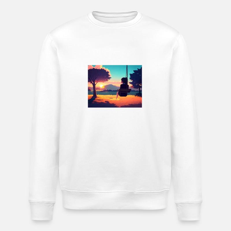 Lofi-Girl - Stanley/Stella Unisex Bio-Sweatshirt ROLLER - Weiß