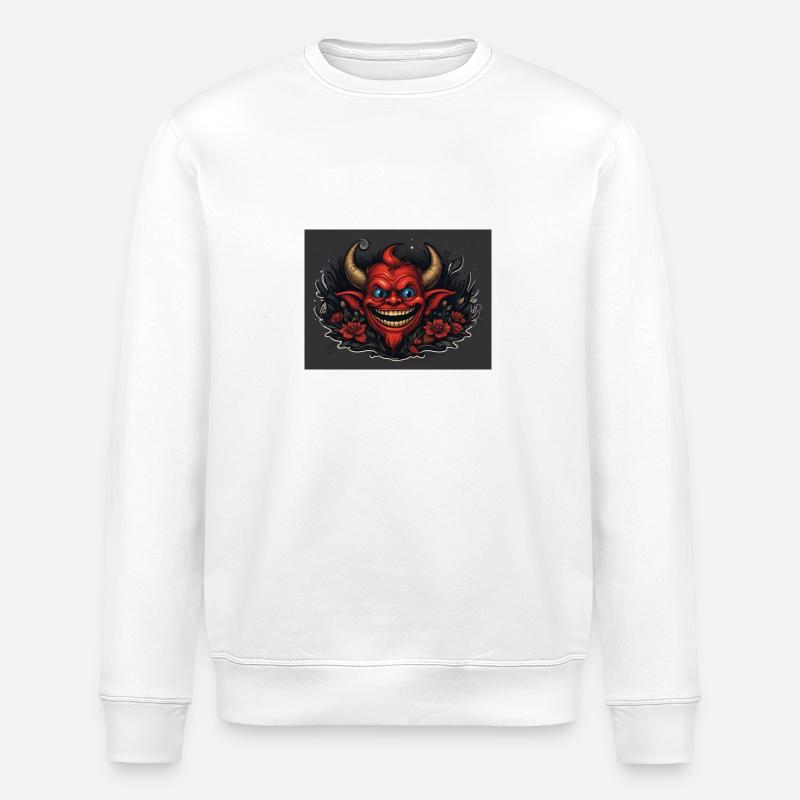 Red Devil - Stanley/Stella ROLLER Unisex Organic Sweatshirt - white