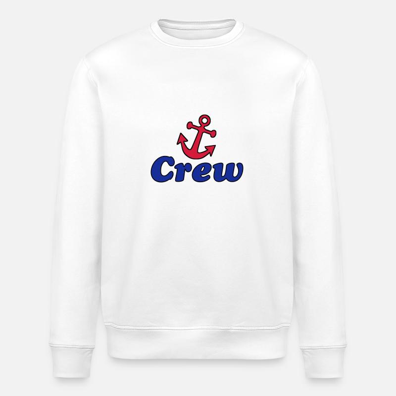 crew_anker - Stanley/Stella ROLLER Unisex Organic Sweatshirt - white