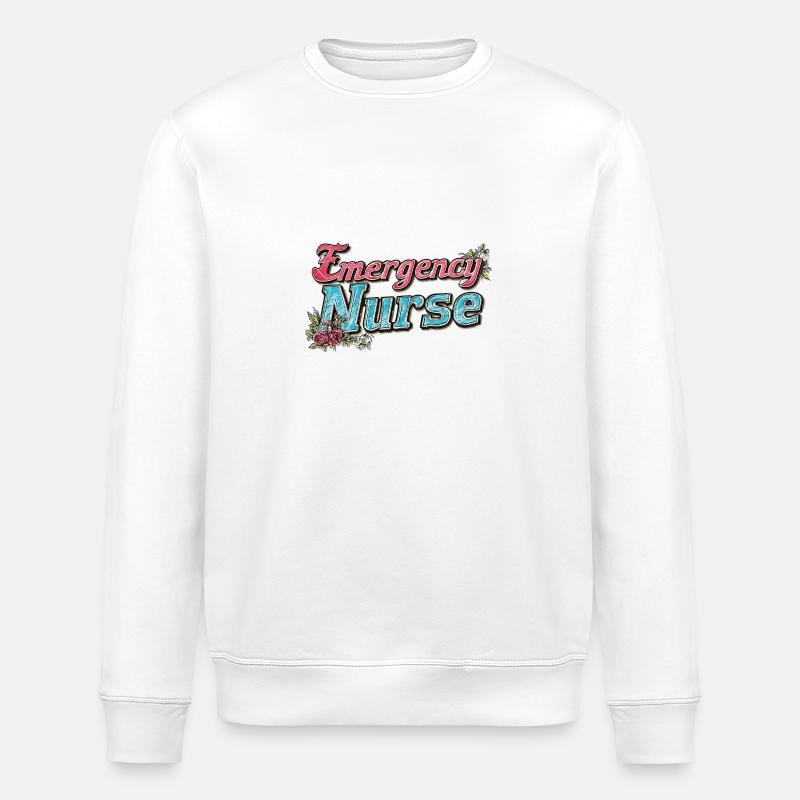 Notfallsanitäter Medizinisches Personal - Stanley/Stella Unisex Bio-Sweatshirt ROLLER - Weiß