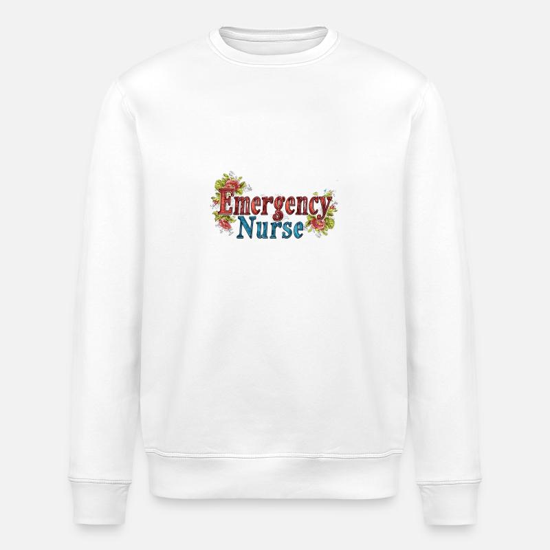 Notfallsanitäter Medizinisches Personal - Stanley/Stella Unisex Bio-Sweatshirt ROLLER - Weiß
