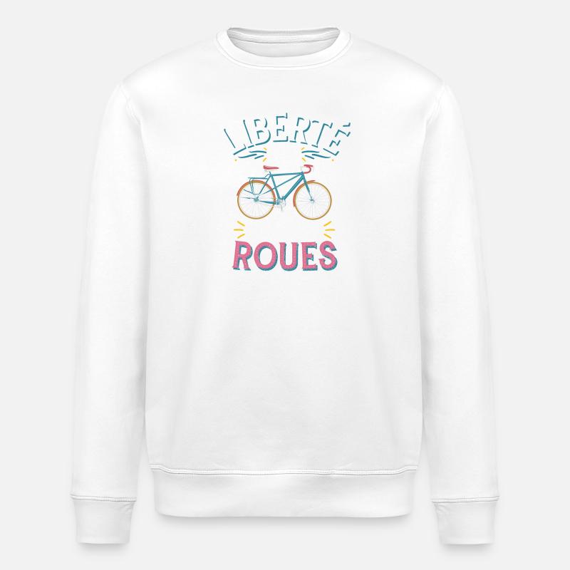 Liberté sur deux roues - Sweat bio ROLLER Stanley/Stella Unisexe - blanc