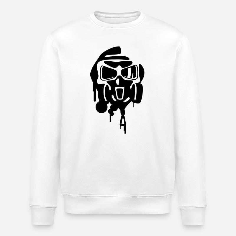 graffiti - Stanley/Stella ROLLER Unisex Organic Sweatshirt - white