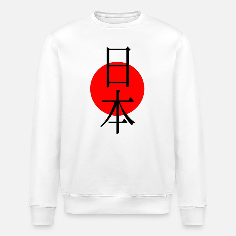 Japon Soleil Symbole - Sweat bio ROLLER Stanley/Stella Unisexe - blanc