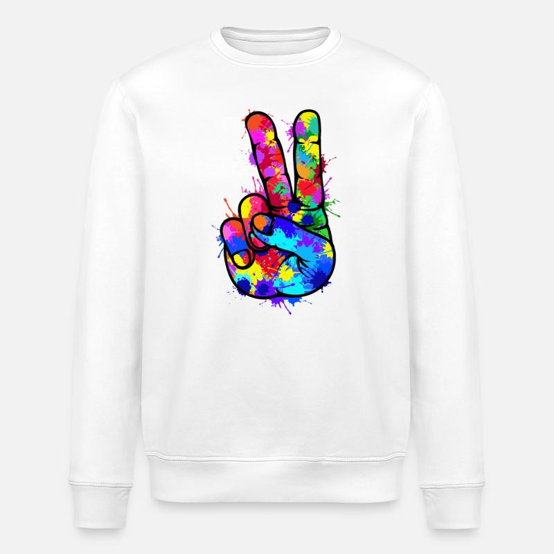 Cool Lustig Chillen - Stanley/Stella Unisex Bio-Sweatshirt ROLLER - Weiß