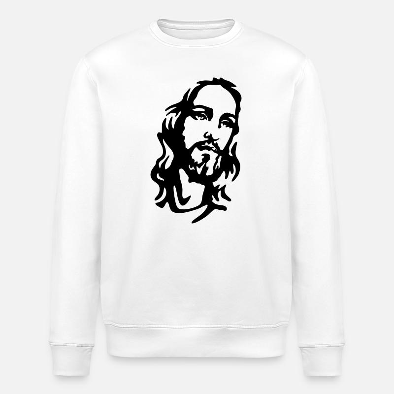 Christus - Stanley/Stella Unisex Bio-Sweatshirt ROLLER - Weiß