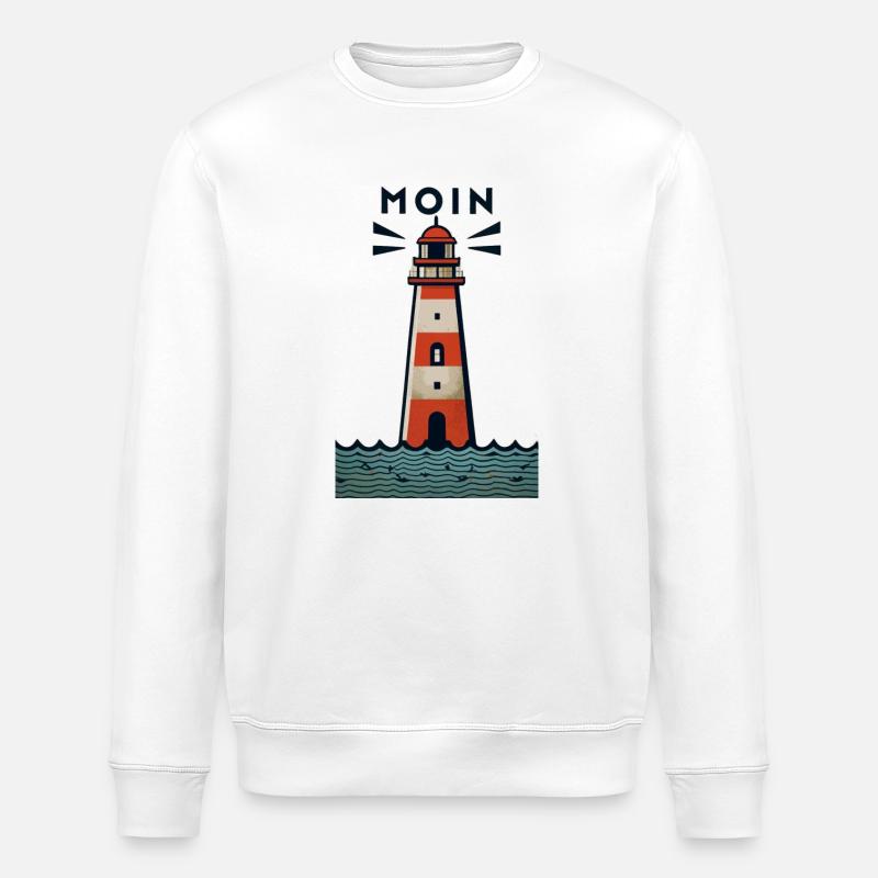 Leuchtturm - Stanley/Stella Unisex Bio-Sweatshirt ROLLER - Weiß