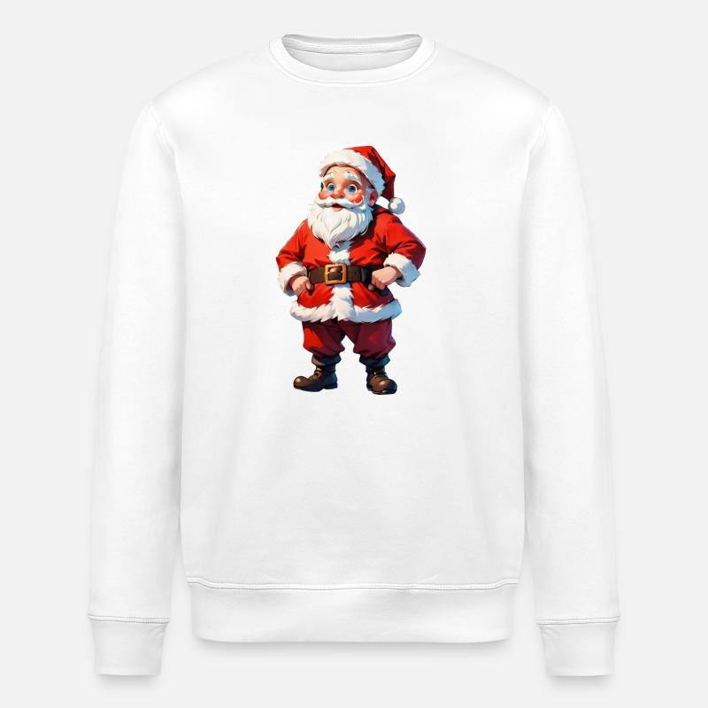 Weihnachtsmann - Stanley/Stella Unisex Bio-Sweatshirt ROLLER - Weiß