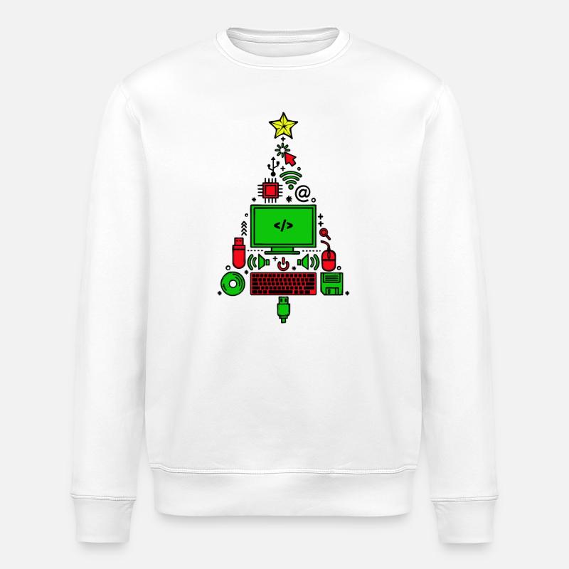 Code Computer Code Debug Skripting Programmierer - Stanley/Stella Unisex Bio-Sweatshirt ROLLER - Weiß