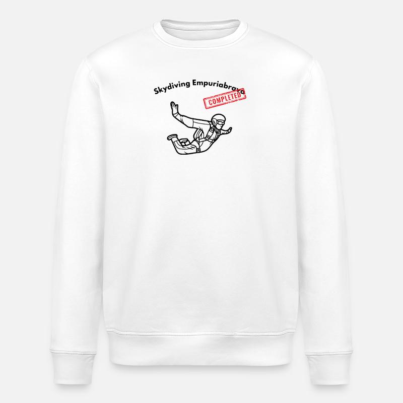 Parachutisme Empuriabrava terminé - Sweat bio ROLLER Stanley/Stella Unisexe - blanc