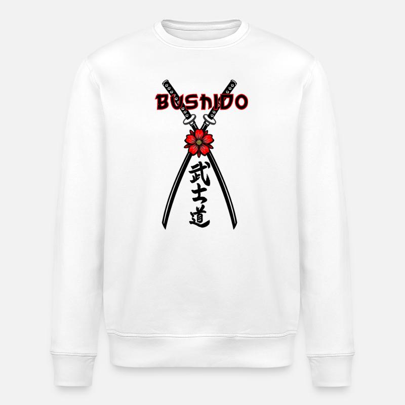 Bushido : l’honneur dans le silence - Sweat bio ROLLER Stanley/Stella Unisexe - blanc