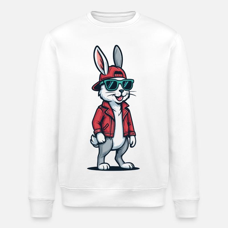 Street Bunny Cool - Stanley/Stella Unisex Bio-Sweatshirt ROLLER - Weiß