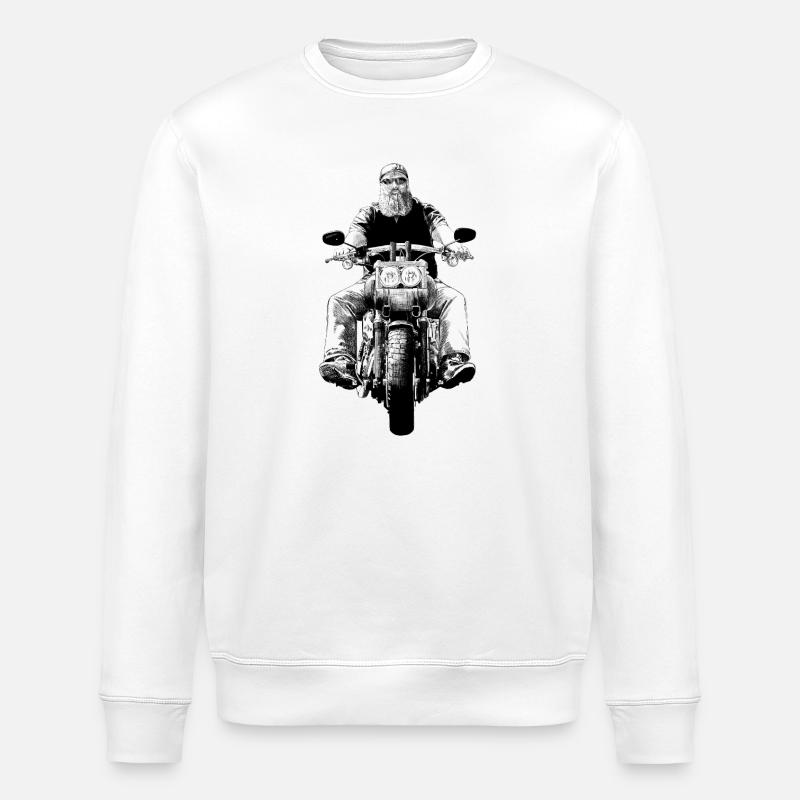Biker - Stanley/Stella Unisex Bio-Sweatshirt ROLLER - Weiß