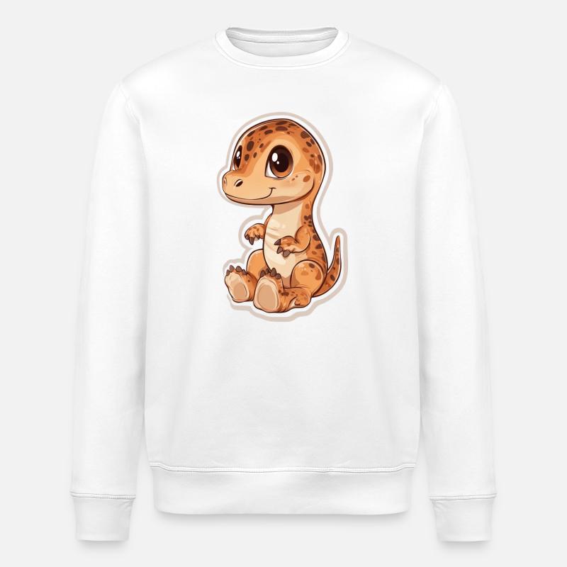 Dinosaurier - Stanley/Stella Unisex Bio-Sweatshirt ROLLER - Weiß