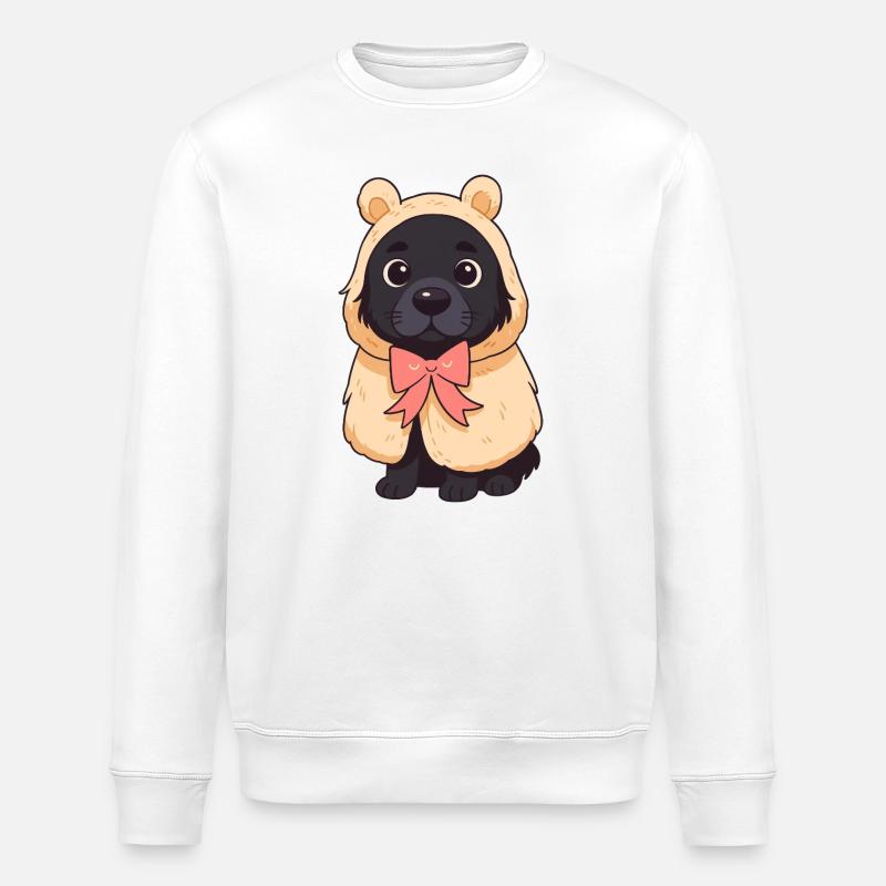 chien mignon - Sweat bio ROLLER Stanley/Stella Unisexe - blanc