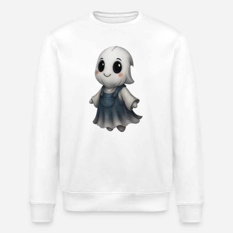 Mignon Ghost Friend Patchwork - Sweat bio ROLLER Stanley/Stella Unisexe - blanc