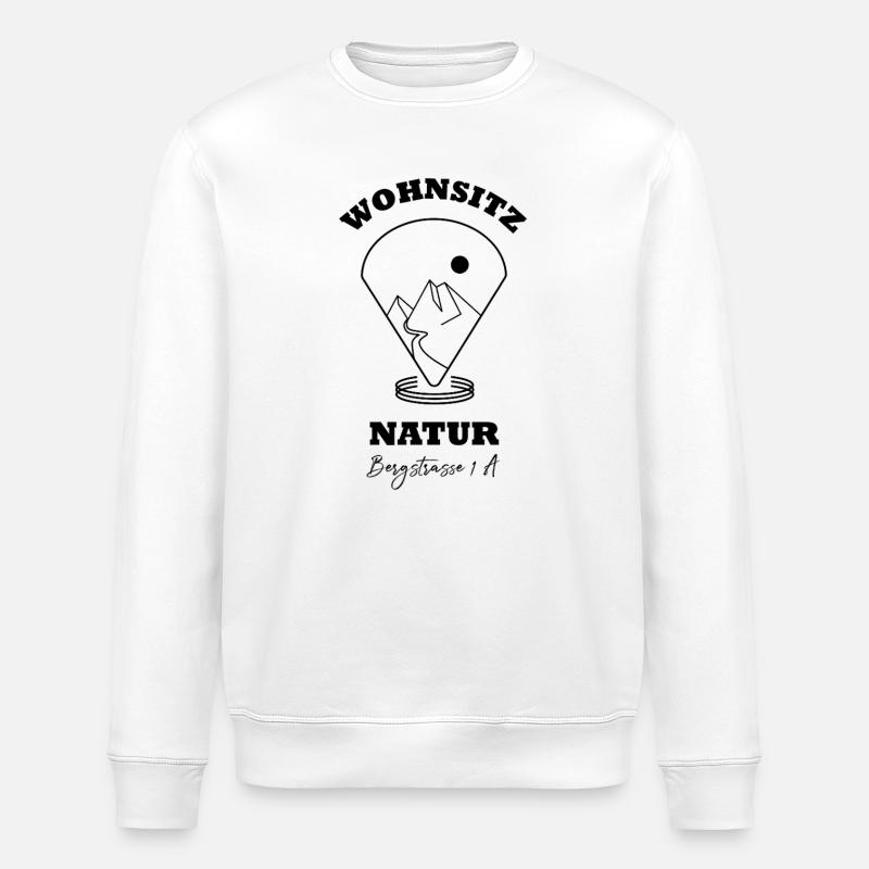 Wohnsitz Natur  - Stanley/Stella Unisex Bio-Sweatshirt ROLLER - Weiß