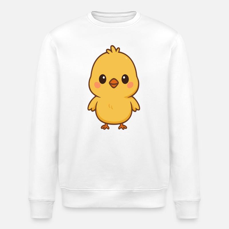 Küken  - Stanley/Stella Unisex Bio-Sweatshirt ROLLER - Weiß