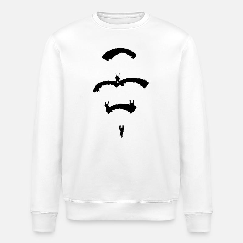 Fallschirm Diamant - Stanley/Stella Unisex Bio-Sweatshirt ROLLER - Weiß