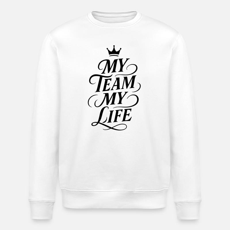 Mon équipe, ma vie - Sweat bio ROLLER Stanley/Stella Unisexe - blanc
