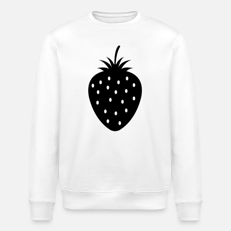 Erdbeere - Stanley/Stella Unisex Bio-Sweatshirt ROLLER - Weiß