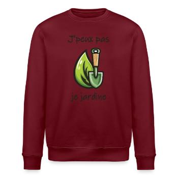 Ich kann nicht gärtnern – Gärtnerhumor - Stanley/Stella Unisex Bio-Sweatshirt ROLLER - Weiß - Vorne - Nik (191cm)