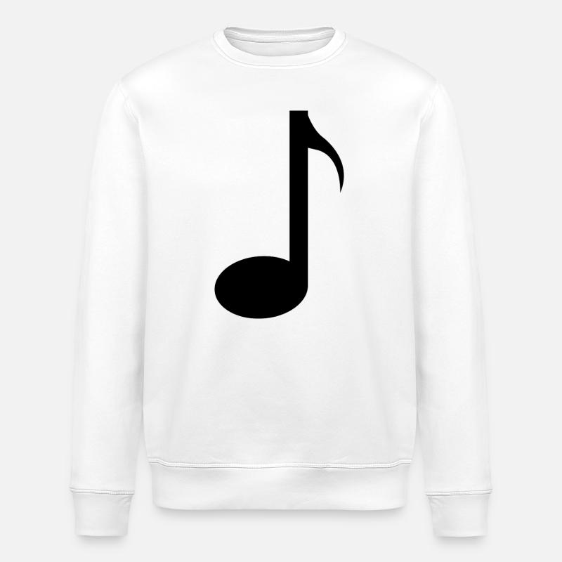 Note musicale - Sweat bio ROLLER Stanley/Stella Unisexe - blanc