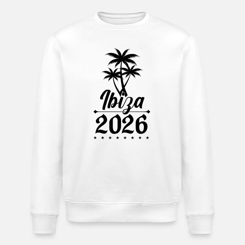 Ibiza 2026 - Stanley/Stella Unisex Bio-Sweatshirt ROLLER - Weiß