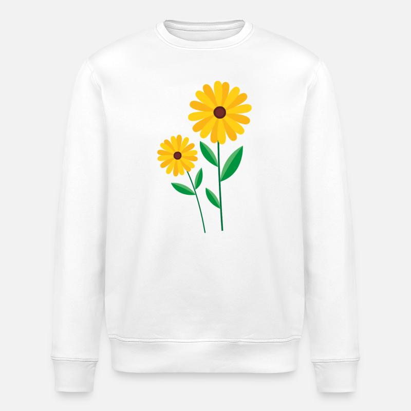 Blume - Stanley/Stella Unisex Bio-Sweatshirt ROLLER - Weiß
