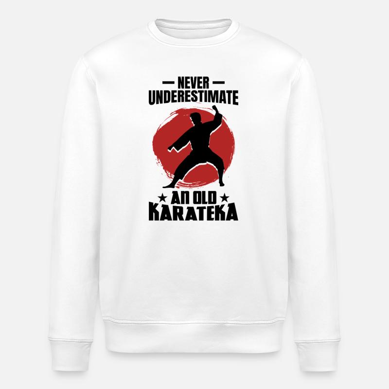 Karate Opa - Stanley/Stella Unisex Bio-Sweatshirt ROLLER - Weiß