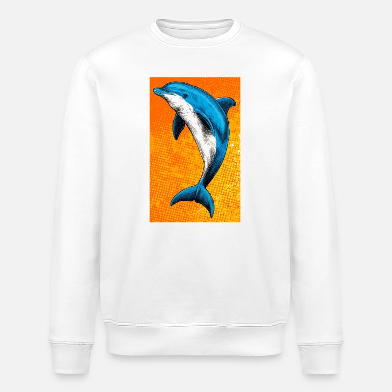 Delfin - Stanley/Stella Unisex Bio-Sweatshirt ROLLER - Weiß