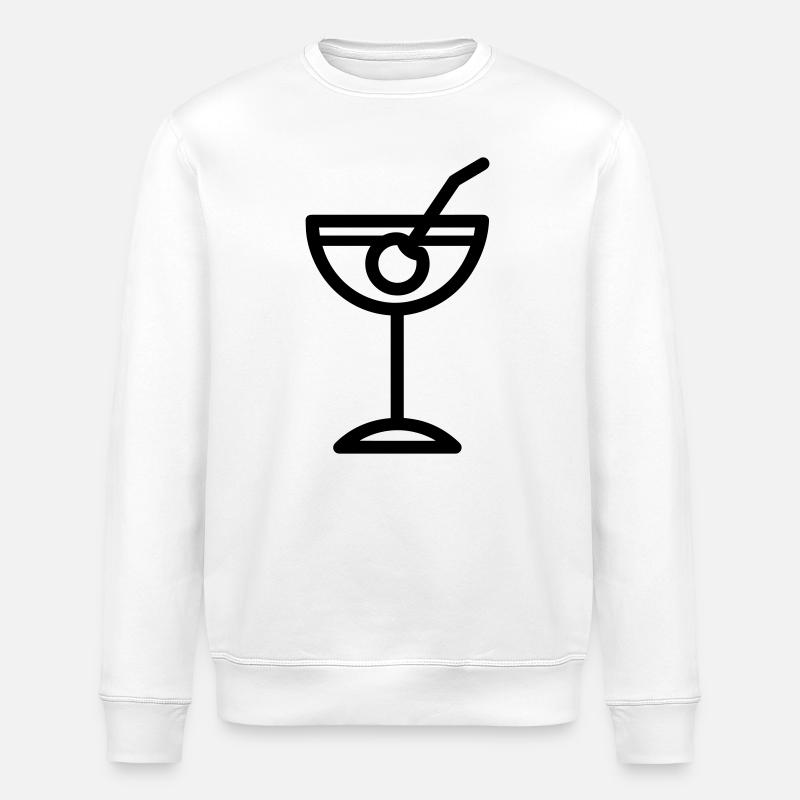 cocktail - Stanley/Stella ROLLER Unisex Organic Sweatshirt - white