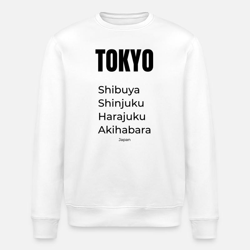Tokyo District Tee - Stanley/Stella Unisex Bio-Sweatshirt ROLLER - Weiß