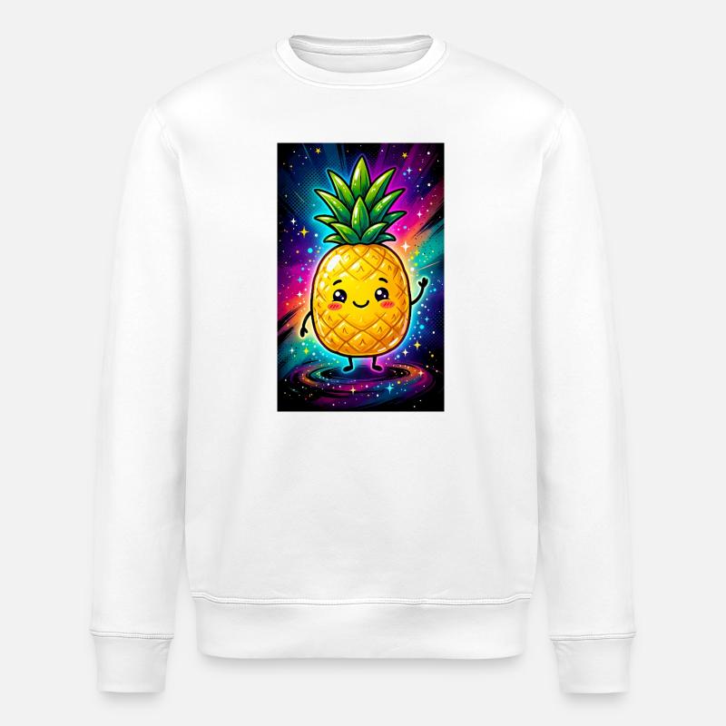 Ananas - Stanley/Stella Unisex Bio-Sweatshirt ROLLER - Weiß