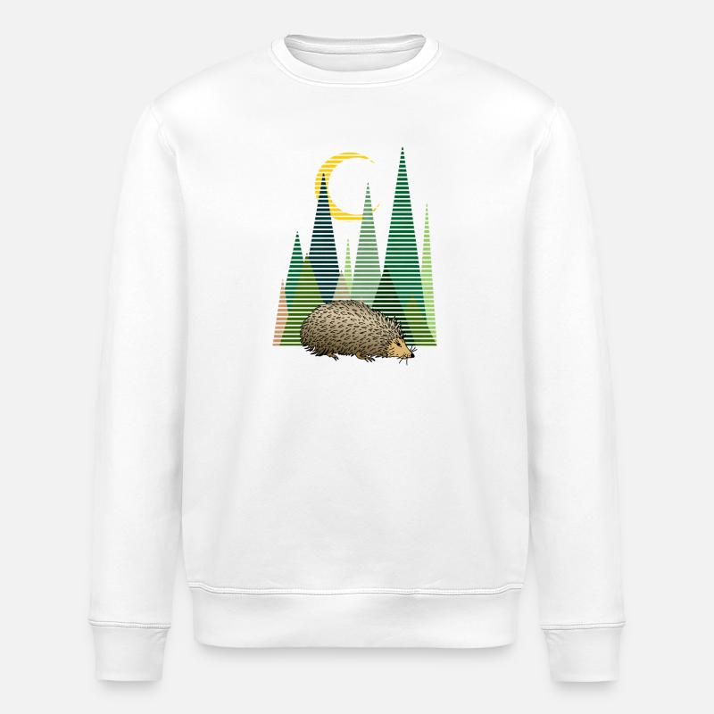 Igel - Stanley/Stella Unisex Bio-Sweatshirt ROLLER - Weiß