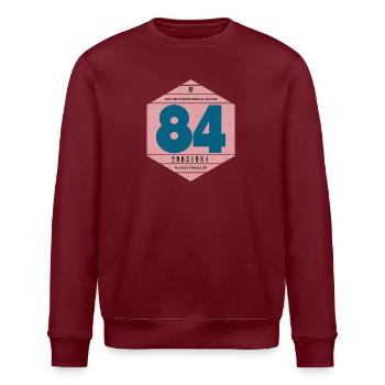 Vignette automobile 1984 - Sweat bio ROLLER Stanley/Stella Unisexe - bordeaux - Devant - Nik (191cm)