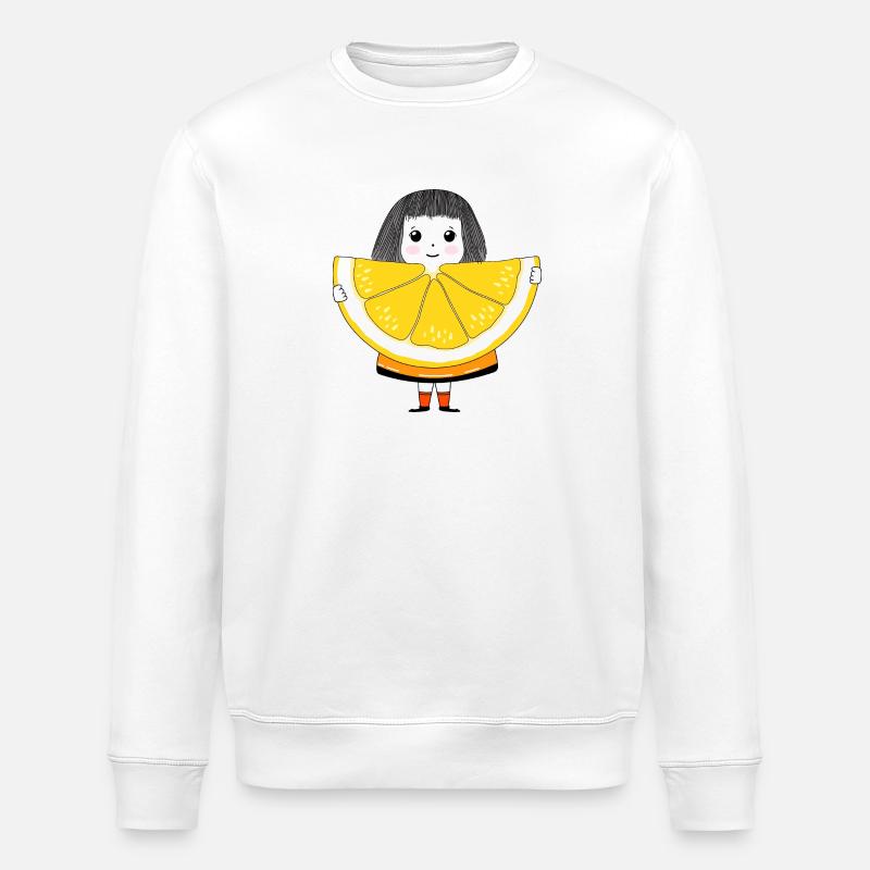Fille et Orange - Sweat bio ROLLER Stanley/Stella Unisexe - blanc