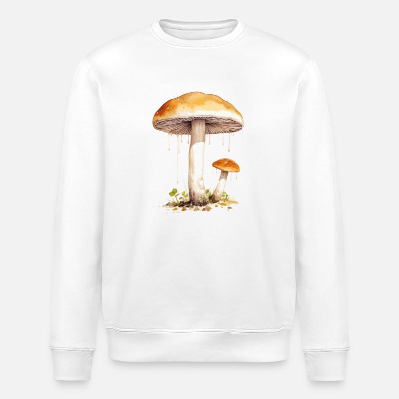 champignon - Sweat bio ROLLER Stanley/Stella Unisexe - blanc