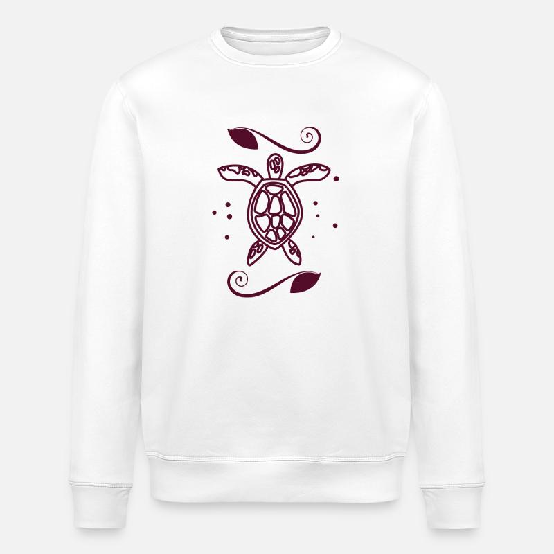 Schildkröte / Kriechtier - Reptilie - Stanley/Stella Unisex Bio-Sweatshirt ROLLER - Weiß