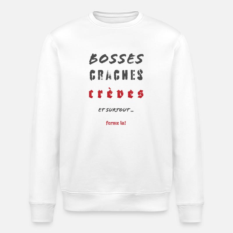 Beulen, Spuckstöße - Stanley/Stella Unisex Bio-Sweatshirt ROLLER - Weiß